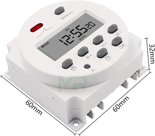 Vista 4 de Temporizador CN101A 220V 110V 24V 12V LCD digital temporizador de alimentación temporizador programable interruptor de tiempo relé 16A CN101