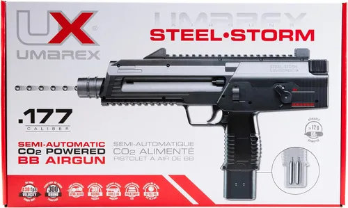 Vista 10 de Umarex Steel-Storm - Pistola de aire calibre.177 BB, negra