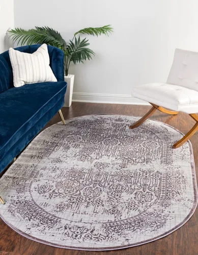 Vista 12 de Unique Loom Aberdeen Collection - Alfombra de área Stanhope (2' 7" x 6' 1" camino, gris/beige)