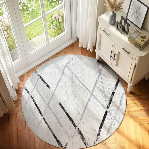 Vista 70 de jinchan - Tapete de pasillo marroquí de 2 x 6 pies con líneas, bohemio, lavable, para cocina, suave, geométrico, de lana sintética, antideslizante