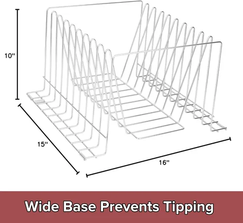 Vista 8 de Estante para tablas de cortar comercial, acero inoxidable, no se oxida, capacidad para 10 tablas