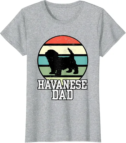Vista 8 de Camiseta Havanese Dad I Retro Havanese