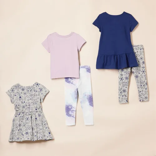 Vista 41 de Amazon Essentials Disney Marvel Star Wars Frozen Conjunto de ropa de mezcla y combinación de princesa para niñas y niños pequeños