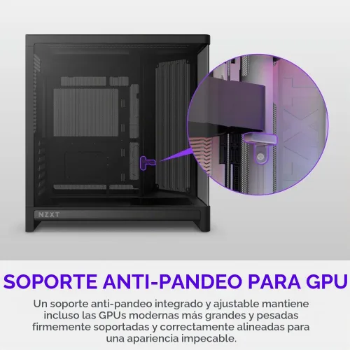 Vista 8 de [Usado] NZXT H6 - Carcasa compacta de doble cámara ATX para PC, soporte de ventilador de 0.394 x 4.724 in, radiador de 14.173 in, lista para Negro