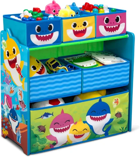 Vista 12 de Disney Frozen II - Organizador de juguetes para diseño y almacenamiento de 6 contenedores por Delta Children, certificado Greenguard Gold