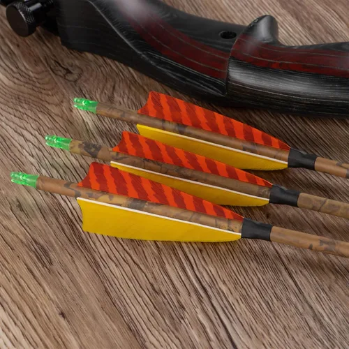 Vista 6 de Flechas de caza de carbono de 30 pulgadas con pluma de pavo de 4 pulgadas, puntas extraíbles, flechas de práctica de tiro con arco, columna