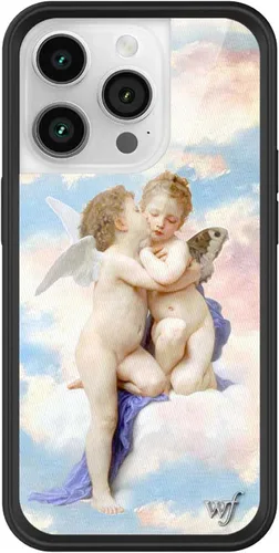 Vista 58 de Wildflower Carcasas – Compatible con iPhone 14 Pro Protector negro parachoques, certificado de prueba de caída de 6.5 pies, propiedad de mujeres