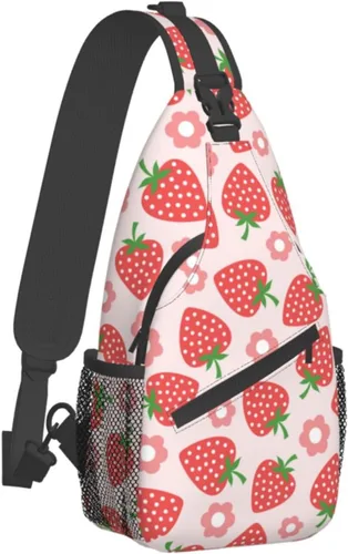 Vista 7 de Bolso bandolera para mujeres y hombres, mochila de viaje para senderismo, bolsa cruzada para el hombro, bolsa de pecho, casual, mochila deportiva