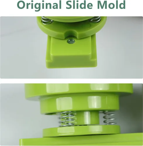 Vista 4 de Molde para Hacer Botones Happizza 2.25 pulgadas/58mm, Molde para Botones de Matriz Intercambiable Adecuado para Máquina para Hacer Botones de Carril