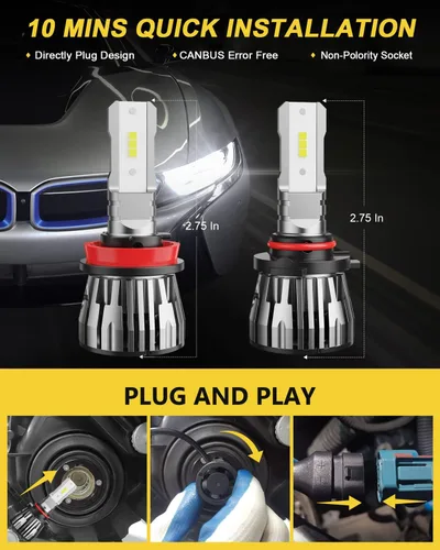 Vista 4 de 4 bombillas antiniebla compatibles con Jeep Grand Cherokee 2018 2019 2020 2021