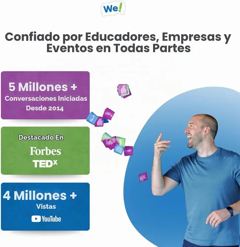 Vista 2 de We! Kit de herramientas de conexión con tarjetas rompehielos