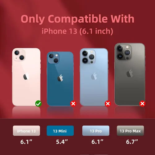 Vista 2 de Funda compatible con iPhone 13, [Protección contra caídas] [Antiarañazos] Funda protectora de silicona líquida antihuellas con forro de microfibra