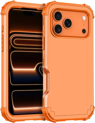 Vista 17 de Miqala Funda para iPhone 12, iPhone 12 Pro, que brilla en la oscuridad, tres capas, resistente a los golpes, protección de plástico duro + funda