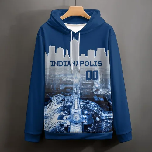 Vista 129 de Custom Football Hoodies City Night Skyline Personalized Sweatshirt Name Number Fan Gift Pullover for Men Women Youth