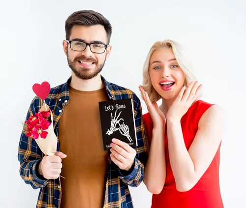 Vista 3 de JUESMOS Divertida tarjeta de San Valentín para novio, novia, tarjeta de felicitación traviesa, regalos para él, ella, tarjetas de aniversario
