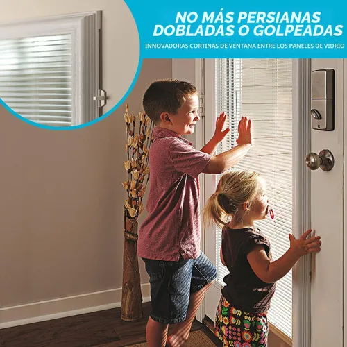 Vista 3 de ODL Persianas Adicionales para Puertas de Marco Elevado - Mejoras para el Hogar - Fáciles de Instalar, Usar y Mantener - Innovadoras Persianas