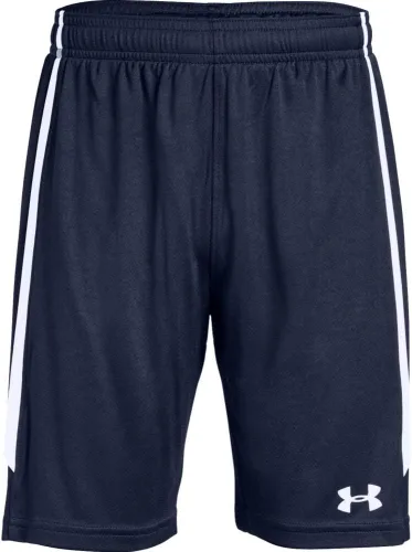 Vista 2 de Under Armour Pantalones cortos de fútbol Maquina 2.0 para niño Granate (609)/Blanco