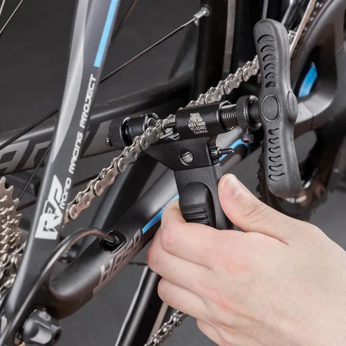 Vista 7 de BikeHand - Comprobador de desgaste de cadena de bicicleta para bicicleta, alicates de eslabones maestros rápidos y herramienta de remache