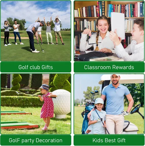Vista 7 de Abeillo 12 bolígrafos de golf, bolígrafos de golf, divertidos bolígrafos de golf para club, tinta de gel negra para estudiantes, oficina, regalos