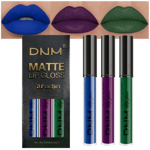 Vista 8 de AMY'S DIARY Juego de 3 Lápices Labiales Líquidos Mate Rojo Brillante, Tinte de Labios de Larga Duración 24 Horas Impermeable, Juego de Regalo de 05