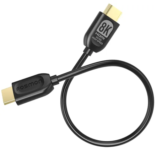 Vista 15 de Fosmon - Cable HDMI 2.0 de 0.3 m, 4K@60Hz, certificado premium en pared CL3, 18Gbps de súper alta velocidad, HDR, HDCP 2.2/1.4, 3D, ARC, 30AWG