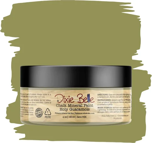 Vista 49 de Pintura para muebles con acabado de tiza Dixie Belle Paint Company - Amatista (4oz) - Pintura mineral de tiza chic púrpura profundo mate