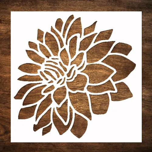 Vista 8 de DLY LIFESTYLE Plantilla Boho – Flores pequeñas – 7 x 7 pulgadas – Arte y manualidades – Lienzo, papel, tela, paredes, muebles