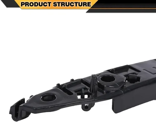 Vista 5 de CNNELL Par de soporte de parachoques delantero izquierdo y derecho compatible con Tesla Model 3 2017-2020