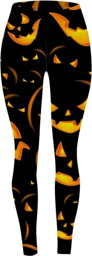 Vista 2 de Trajes de otoño para mujer, Halloween 2023, control de abdomen, estampado de bruja, ajustados para entrenamiento, ropa de mujer