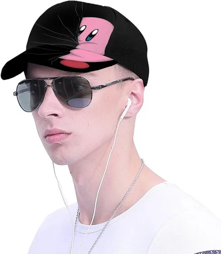 Vista 4 de Kehua Hidden Kirby - Gorra de béisbol ajustable para hombre unisex color negro