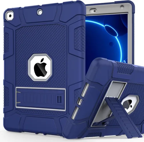 Vista 16 de Funda para iPad de 7ª/8ª generación, funda para iPad 10.2, híbrida, resistente, a prueba de golpes, funda de protección contra caídas construida