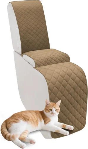 Vista 52 de Fundas para sofá modular reclinable, de terciopelo en forma de L, funda de consola central para perros y mascotas, lavable antideslizante, 1 funda