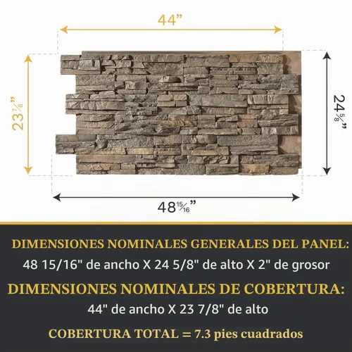 Vista 3 de AZ Faux Paneles de revestimiento de pared de poliuretano de alta densidad para decoración interior y exterior Panel de revestimiento de piedra