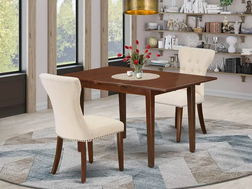 Vista 14 de East West Furniture NFGA5-MAH-32 Juego de comedor