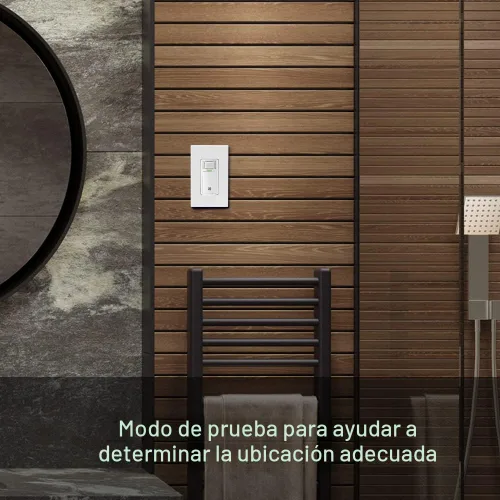 Vista 10 de Interruptor de sensor de humedad Leviton para ventilador de escape de baño, ventilación automatizada, circulación de aire, control de humedad, ¼ HP