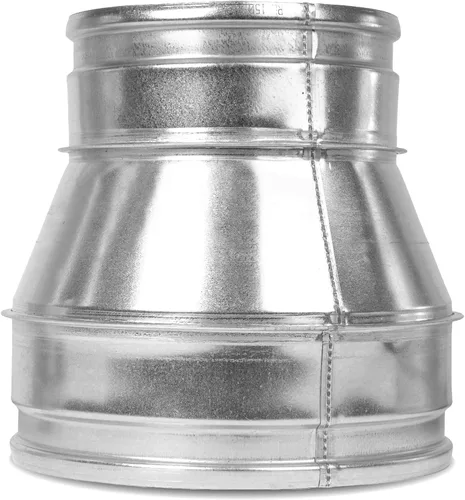 Vista 12 de Repa Market Reductor/aumentador de conductos de acero galvanizado de 8 a 4 pulgadas - Adaptador de tubo de ventilación redondo HVAC y sistemas