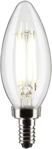 Vista 2 de Satco 6Pk 5.5w B11 LED 3500K Candelabro Base regulable - 60W equiv