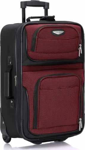 Vista 60 de Travel Select Amsterdam - Equipaje vertical y expansible con ruedas, marino