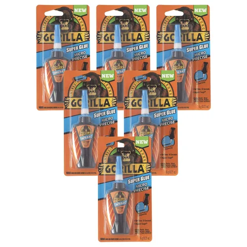 Vista 7 de Gorilla Micro Precise Super Glue, 0.18 onzas, transparente, (paquete de 1)