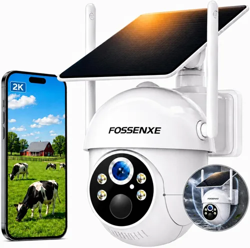 Vista 9 de Cámaras 2K para Seguridad del Hogar - Cámaras de Seguridad Solares Inalámbricas para Exteriores con Vista Pan/Inclinación de 360°, Cámara