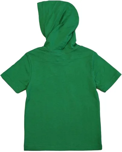 Vista 2 de Marvel Avengers playera con capucha para niños pequeños con máscara