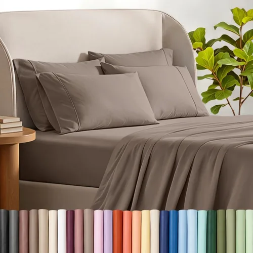 Vista 20 de Bare Home Hotel Luxury - Juego de sábanas Queen extra suave, 6 piezas, bolsillos profundos, ajuste fácil, refrescantes y transpirables, resistentes