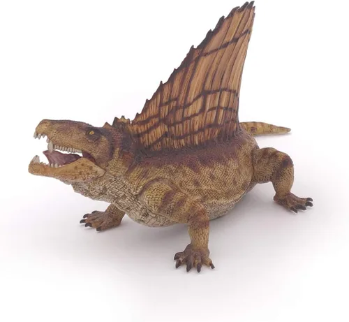Vista 5 de Figura realista de dinosaurio Dimetrodon, colección de dinosaurios, niños a partir de 3 años Educational play about a sail-backed reptile