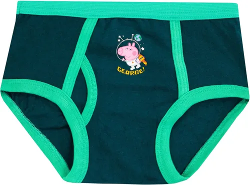 Vista 5 de Peppa Pig Ropa interior George Pig para niños, paquete de 5 calzoncillos para niños
