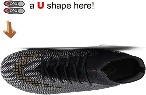 Vista 4 de FGCVX Botas de fútbol atléticas para hombre, zapatos de fútbol de césped, suelo firme