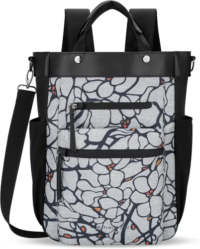 Vista 7 de Sherpani Soleil, mochila convertible antirrobo, bolsa 3 en 1, bolso cruzado, bolsa de viaje de 18 L, se adapta a portátiles de 13 pulgadas