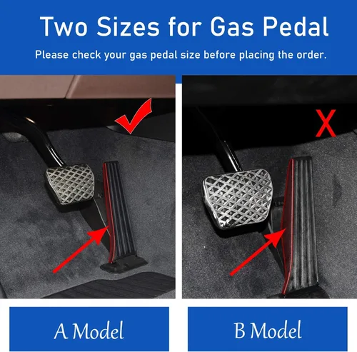 Vista 2 de Jaronx Compatible con cubiertas de pedal BMW, sin rotura de taladro, cubierta antideslizante de gas