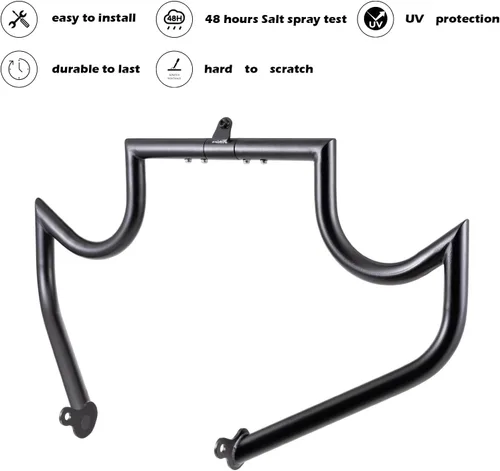 Vista 2 de Kinglemc Barra de Choque para Motor Guarda de Carretera para Harley Davidson Touring Road Glide Road King Street Glide Electra Glide CVO y Modelos