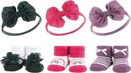 Vista 85 de Hudson Baby Conjunto de regalo de diadema y calcetines para niña