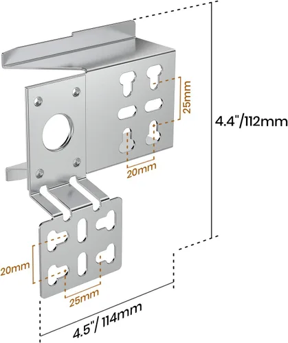 Vista 5 de Kit de rotisería de reemplazo con parrilla universal Onlyfire - Varilla hexagonal / motor eléctrico de acero inoxidable, 45
